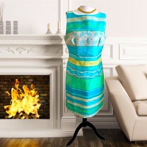 CHEETA B Jacquard occasion dress